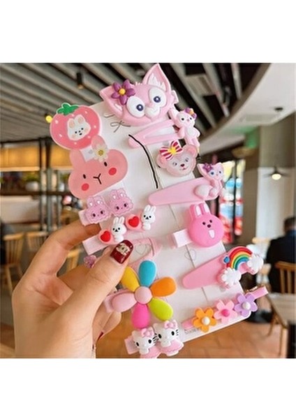 So-Much Çocuk Çıtçıt Pens Klipsli Toka Seti 14 Adet-8