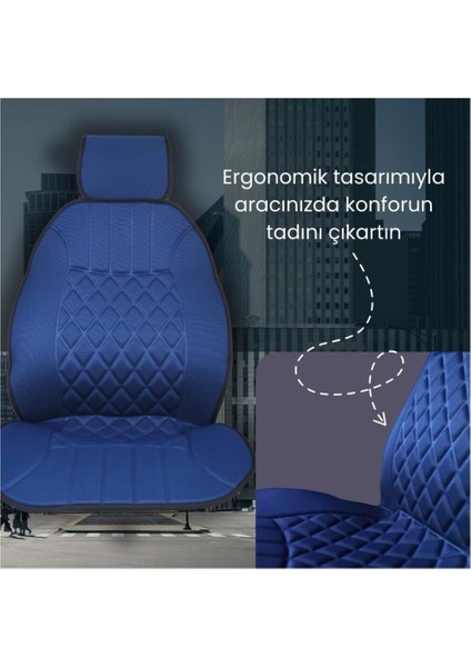 Fiat Tofaş Doğan Uyumlu Oto Koltuk Minderi Ergonomik Elegance 2'li Lüks Set Koyu Bej fırsatları