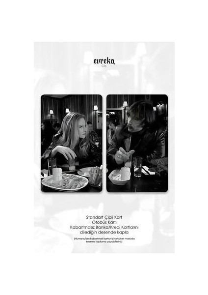 Behzat & Esra 2'li Kart Kaplama Sticker