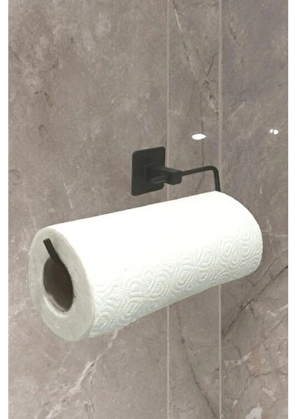 Siyah Yapışkanlı Rulo Havluluk Peçetelik Modern Tasarım Suya Dayanıklı Banyo Aksesuarı fiyatları