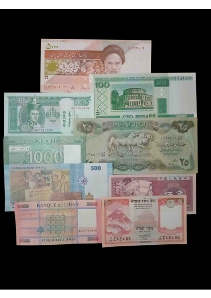 Koleksiyon 160 / Yabancı Kağıt Koleksiyon Para Koleksiyon Başlangıç Setleri