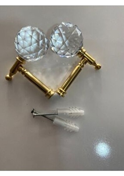 Renso Fon Perde Bağlama Demiri Kristal Pipo Askı Aparatı Altın Metal Renkli Şık Tasarım modelleri