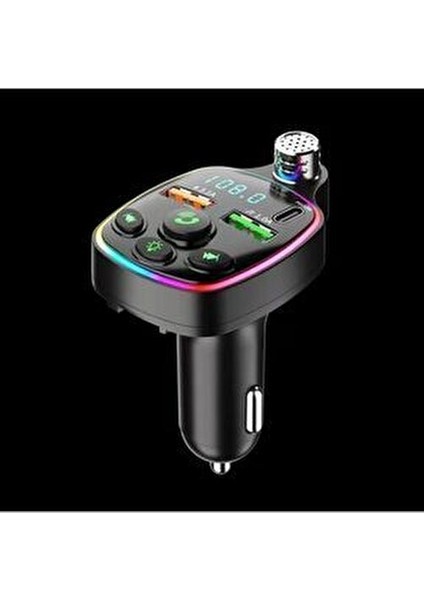 Bluetooth Araç Kiti Araç Fm Transmitter USB Type-C Mp3 Sd Kart Flash Için Uygun Pd Çakmaklık Girişli indirimleri