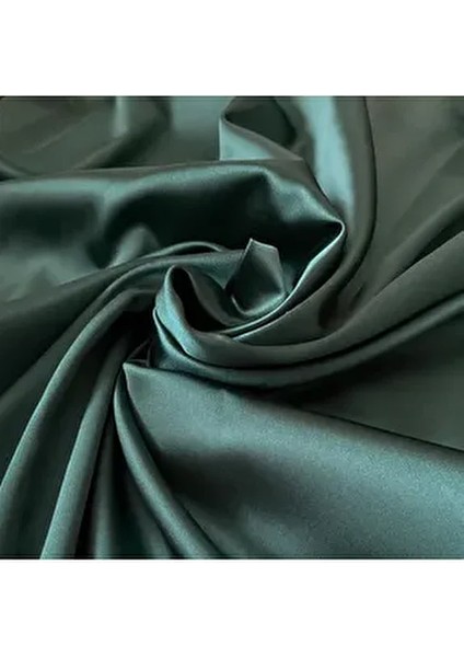 Yeşil Saten Kumaş 150 cm En ( Ithal Saten )