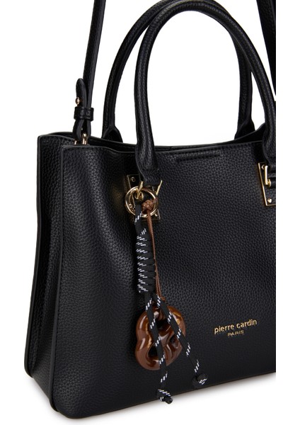 Kadın Siyah Dokulu Deri Omuz Çantası 05PO25Y082956-2-DKD S indirimleri