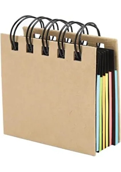 Yapışkan Postitli Mini Not Defteri 8.3x7.8 cm 5 Renkli Sayfa 2.5 cm Kalınlık fiyatları