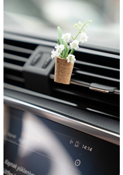 Mu Craft Saksılı Bitki Beyaz Çiçek Araç Içi Klima Koku Difüzörü Klipsli fiyatları