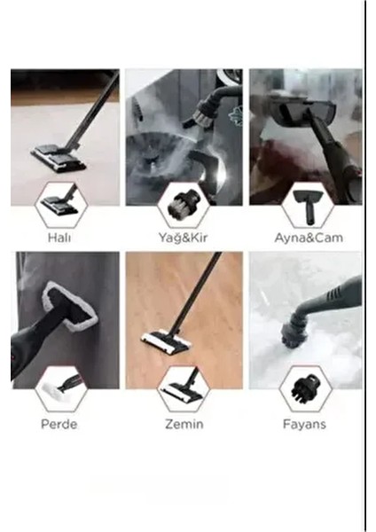 Arell Auhma Ast-01 Çok Fonksiyonlu Buharlı Temizlik Makinesi | 2000W Güçlü Buhar, 2l Su Kapasitesi modelleri