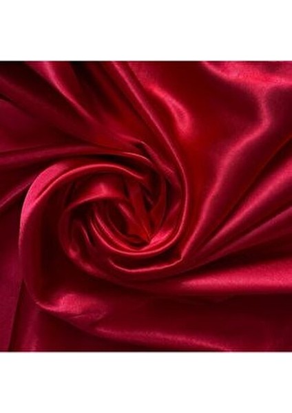 Kırmızı Saten Kumaş 150 cm En ( Ithal Saten )