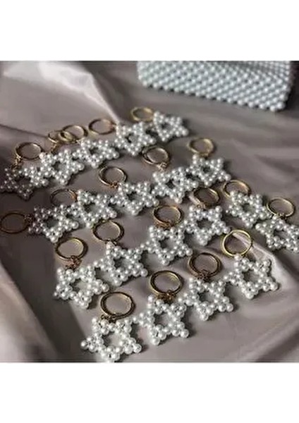 El Yapımı Inci Yıldız Hediyelik Anahtarlık(8 mm Inci) Toplu Sipariş Alınır fırsatları