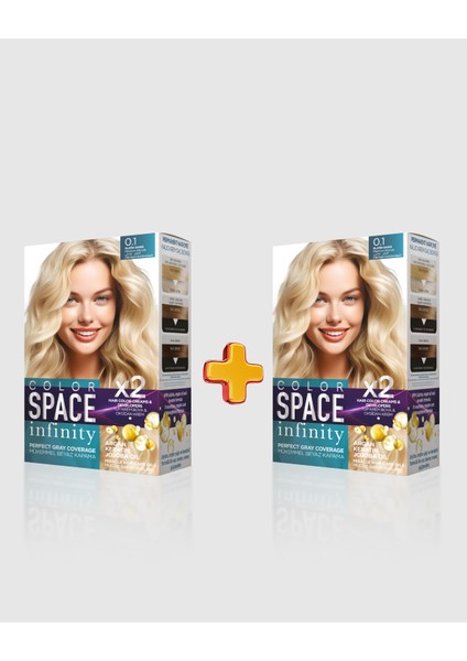 Infinity 2'li Set Saç Boyası 0.1 Platin Sarı