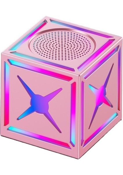 Bluetooth Hoparlör Rgb Subwoofer Yüksek Sesli Kablosuz Taşınabilir Açık Hava Küçük Mini Hoparlör (Yurt Dışından)