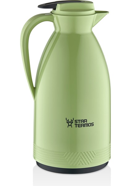 Morepse Serisi Cam Termos 1.5 Litre Yeşil STM-6165