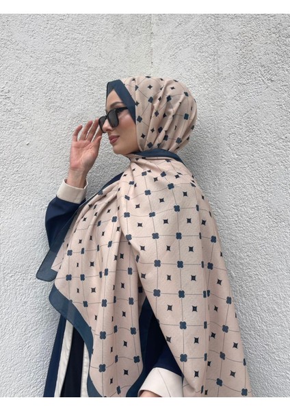 Yeni Sezon Kare Desen Soft Pamuk Rahat ve Zarif Şal