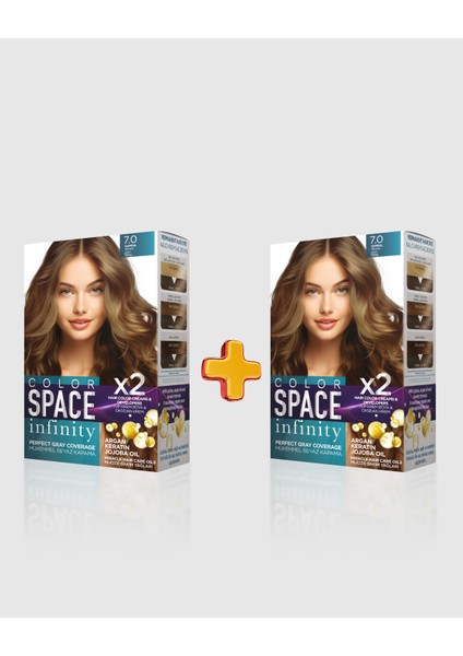 Infinity 2'li Set Saç Boyası 7.0 Kumral