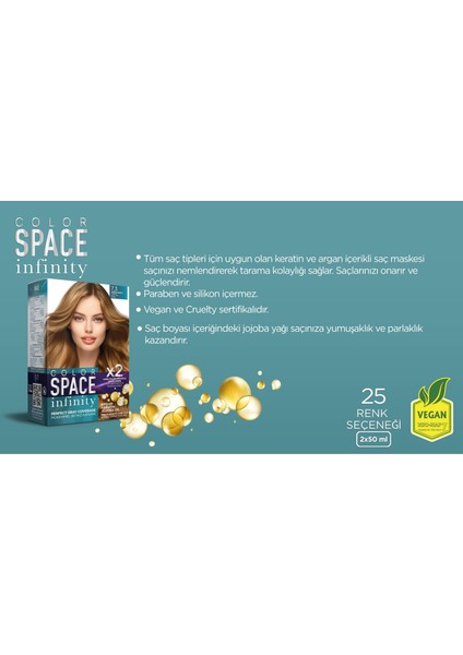 Infinity 2'li Set Saç Boyası 7.0 Kumral fırsatları