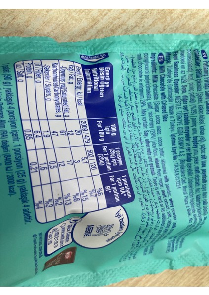 Crunch Snaxx 90GR modelleri