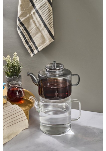 Tobby Borosilikat Cam Çaydanlık Füme fiyatları