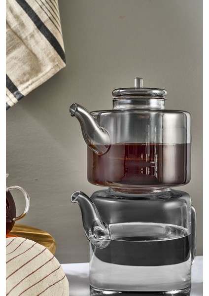 Tobby Borosilikat Cam Çaydanlık Füme modelleri