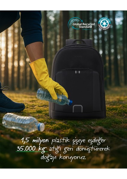 MCE-1201 15.6" Luna Eco Notebook Sırt Çantası Siyah indirimleri