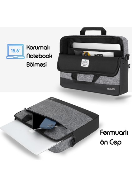 MCE-1102 15.6" Unıcıty Eco Notebook Çantası Gri fiyatları