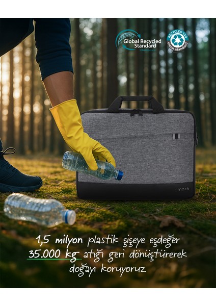 MCE-1102 15.6" Unıcıty Eco Notebook Çantası Gri