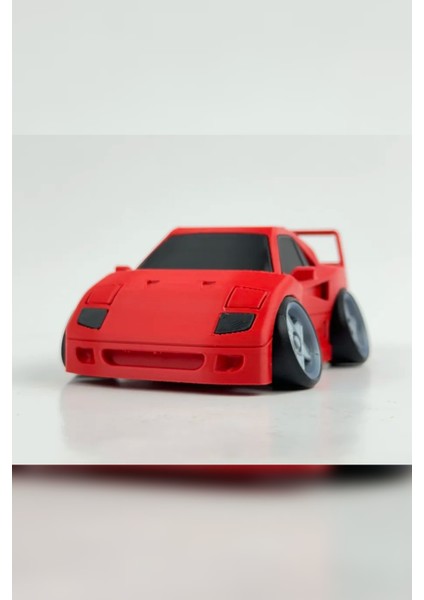 Karikatür Ferrari F40 Model Araba | Koleksiyonluk Dekoratif Maket | 3D Tasarım