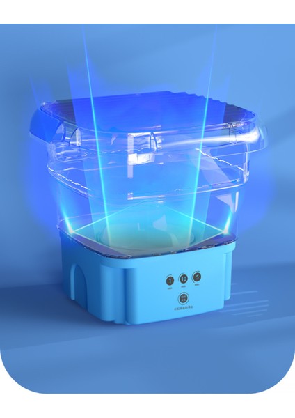 Taşınabilir Katlanabilir Mini Çamaşır ve Kurutma Makinesi 2.8 kg Akıllı Dokunmatik Ekran TPE+PP