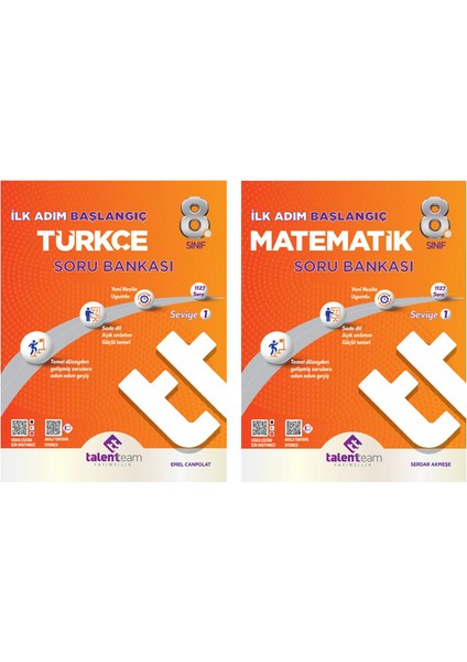 8. Sınıf Ilk Adım Başlangıç Türkçe Matematik Soru Bankası Seti