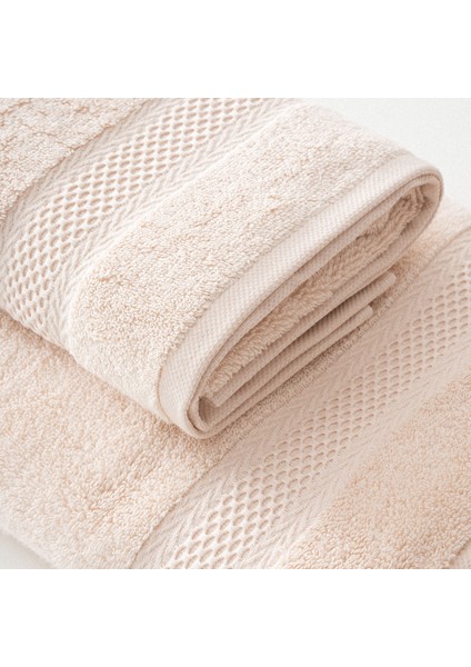 Auraline 3'lü Havlu Seti Organik Pamuk Açık Somon fırsatları