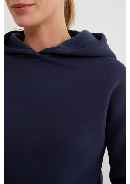 3 Iplik Basic Beli Stoperli Kapüşonlu Jogger Takım