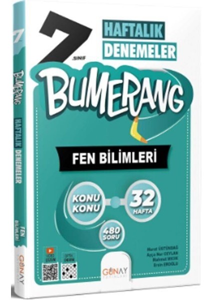 Gün&Ay Yayınları 7. Sınıf Bumerang 32 Haftalık Fen Bilimleri Denemeleri