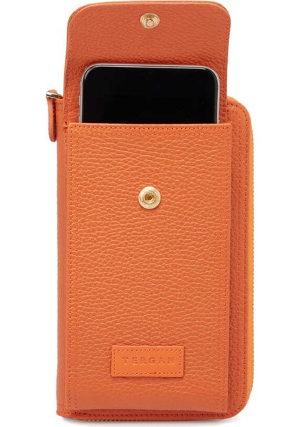 Turuncu Hakiki Deri Kadın Çapraz Askılı Çanta - S23K1BC05810-J35 modelleri