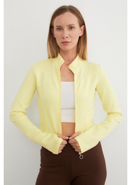 Parmak Geçmeli Fermuarlı Sweatshirt indirimleri