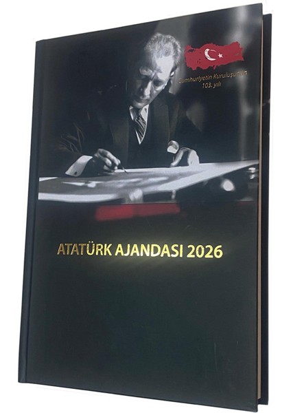 2026 Atatürk Ajandası Isme Özel 1 Adet Sert Kapak Şık Siyah Tasarım fiyatları