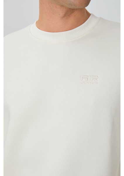 Omar Ekru Şardonlu Erkek Sweatshirt - 88137