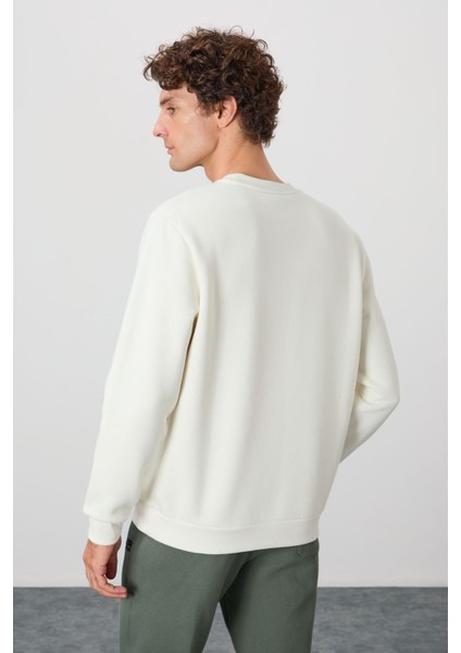 Omar Ekru Şardonlu Erkek Sweatshirt - 88137