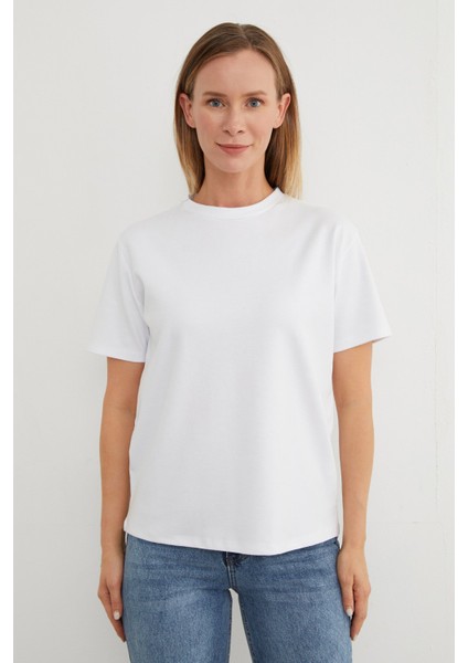 Basic Bisiklet Yaka Tişört modelleri