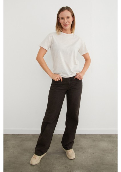 Basic Bisiklet Yaka Tişört modelleri