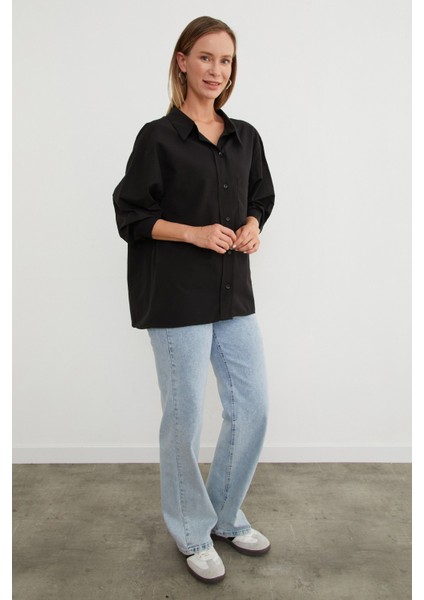 Basic Tek Cepli Oversize Gömlek indirimleri