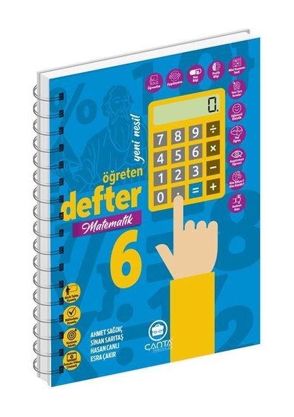 6. Sınıf Defter Öğreten Matematik Branş Defterler