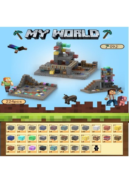 Manyetik Dünyam Küp Paket Yapı Taşları Dıy Manyetik Oyuncaklar Puzzle Çocuk Puzzle Modeli (Yurt Dışından)