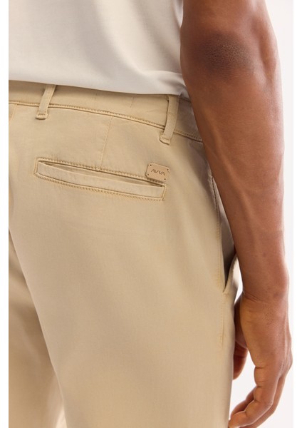 Erkek Bej Yumuşak Tuşeli Slim Fit Chino Pantolon A52Y3019