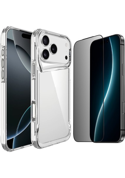 iPhone 17 Pro Kılıf Zore T-Max Kapak + Hayalet Ekran Koruyucu