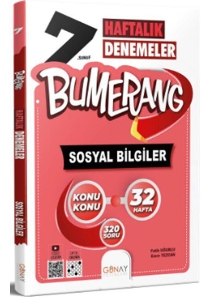 Bumerang Haftalık Denemeler 7. Sınıf Sosyal Bilgiler (2022-2023)