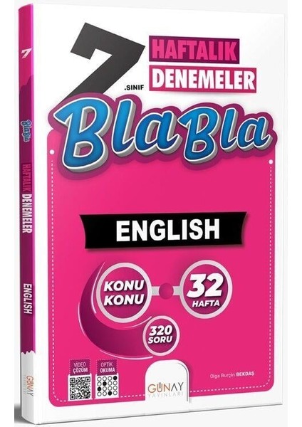 7.Sınıf 32 Haftalık Bla Bla Ingilizce Denemeleri