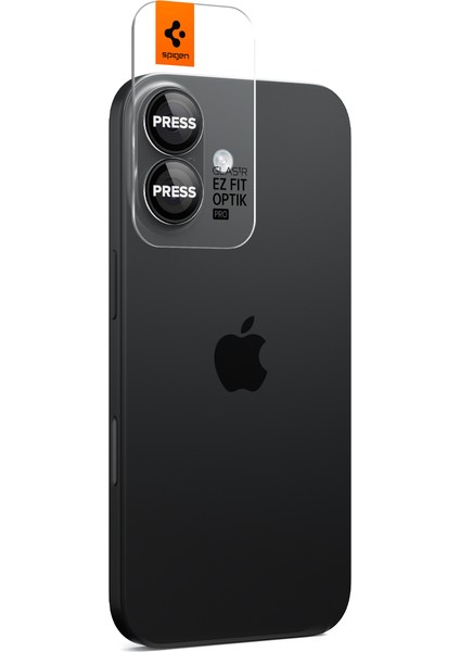 iPhone 17 / 16 Plus / 16 ile uyumlu Kamera Lens Camı Koruyucu Kolay Kurulum Glas.tR EZ Fit Optik Pro (2 Adet) Black - AGL07921 fiyatları