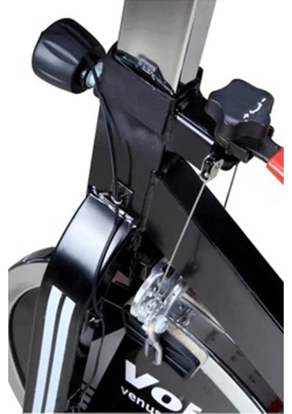 Venüs Spin Bike Dikey Kondisyon Bisikleti Manuel Ayarlı LCD Ekran 110 kg Kapasiteli Sessiz Çalışma