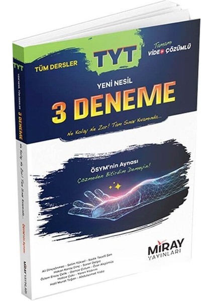 TYT Tüm Dersler Yeni Nesil 3 Deneme