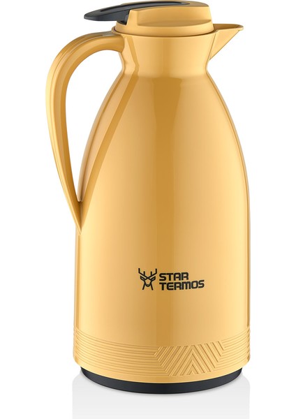 Morepse Serisi Cam Termos 1.5 Litre Sarı STM-6165